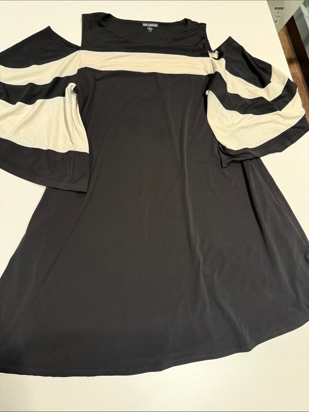 Cold Shoulder Nina Leonard Dress